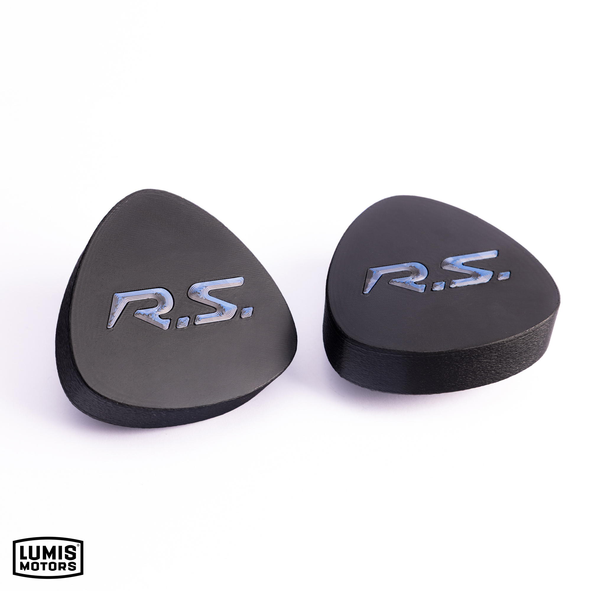 Custom RS logo seat adjustment knob Renault interior