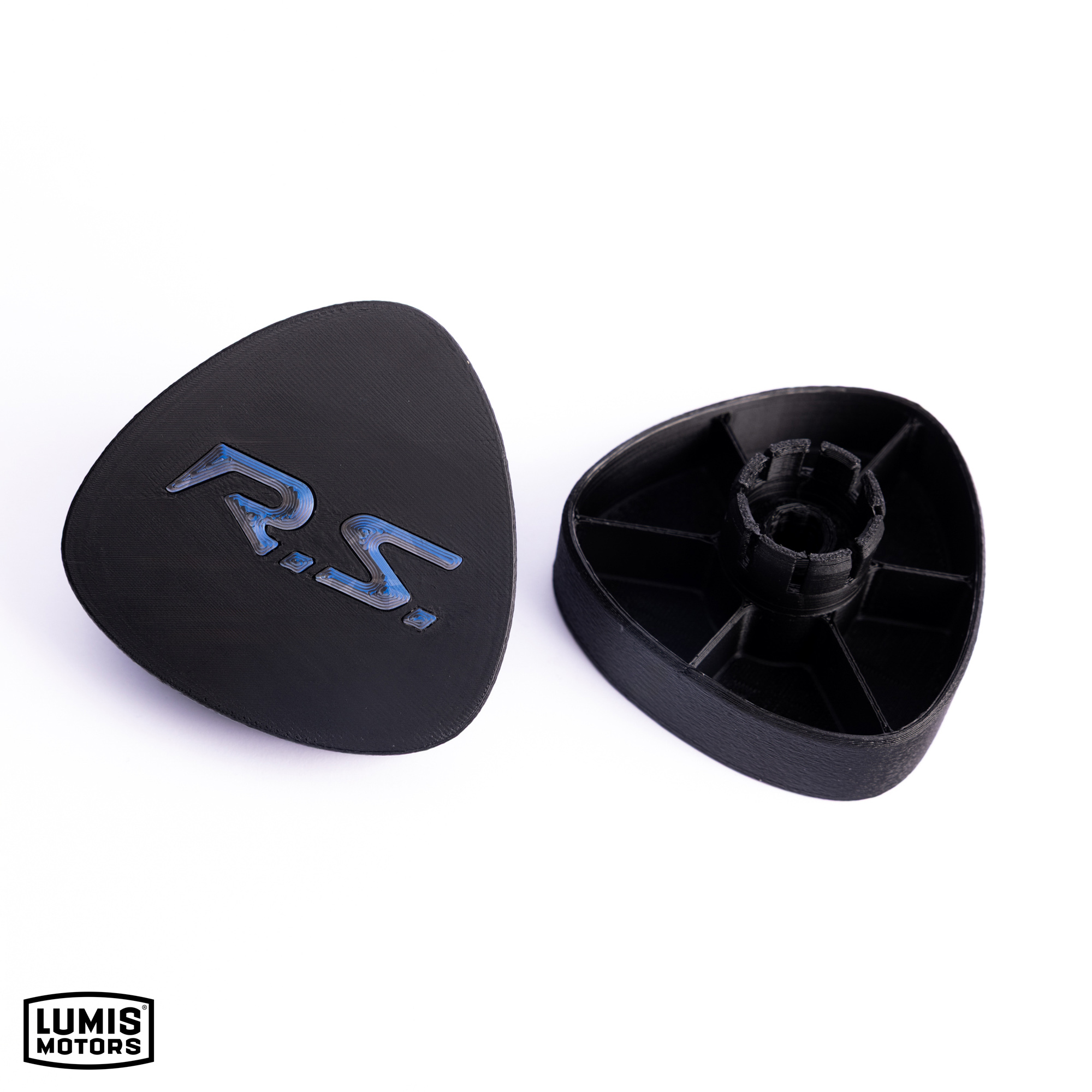 Custom RS logo seat adjustment knob Renault interior