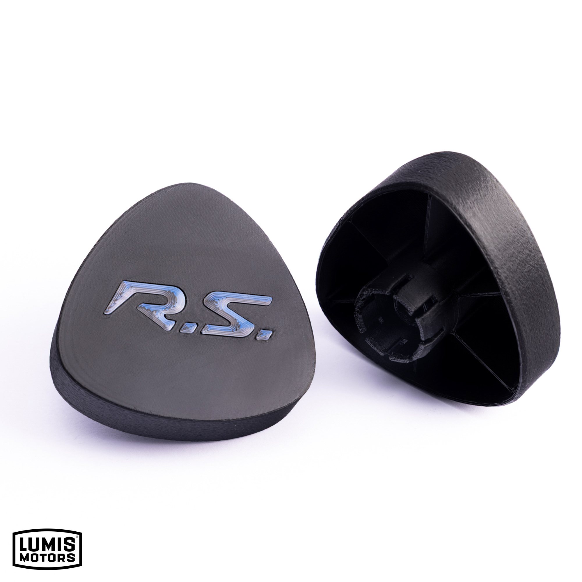 Custom RS logo seat adjustment knob Renault interior