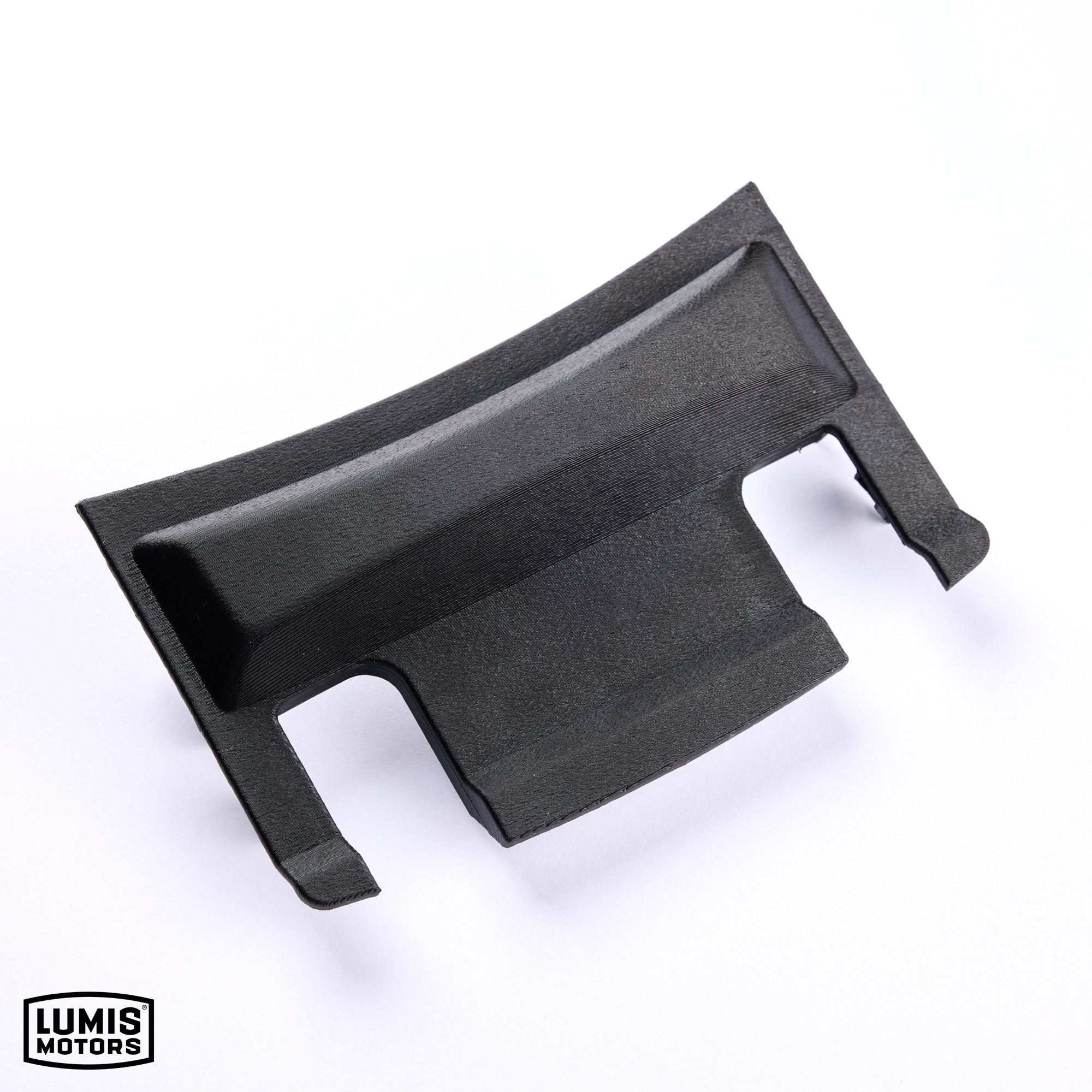 Center console storage tray modified for hinge repair installed