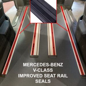 Seat rail cover protecting against dirt and debris