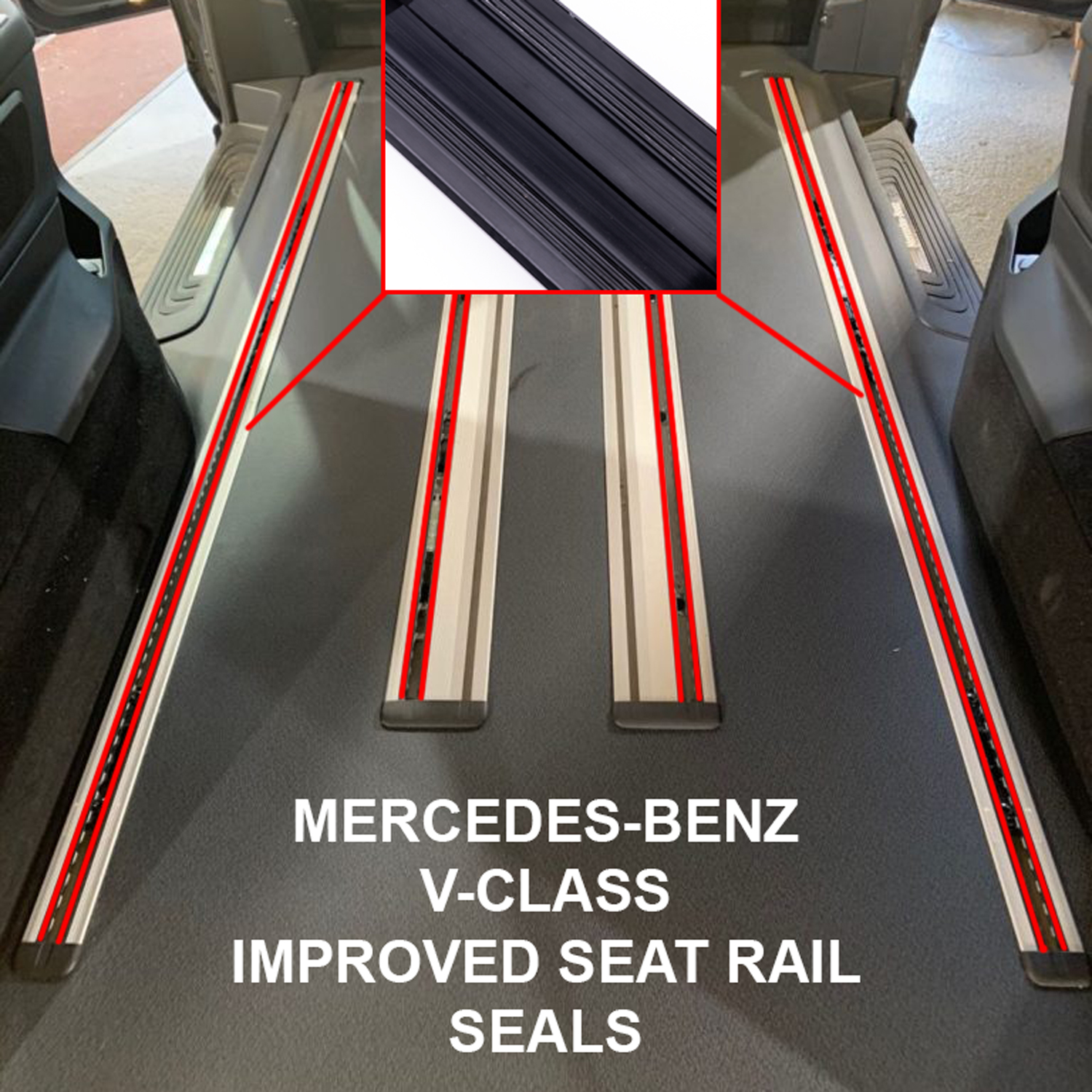 Seat rail cover protecting against dirt and debris